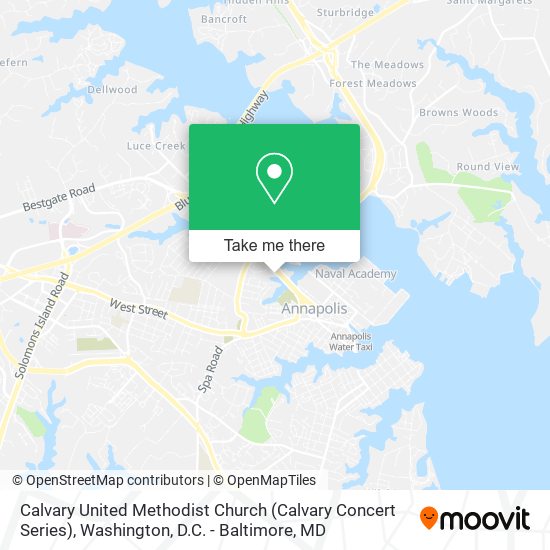 Mapa de Calvary United Methodist Church (Calvary Concert Series)