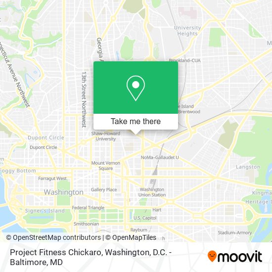 Project Fitness Chickaro map