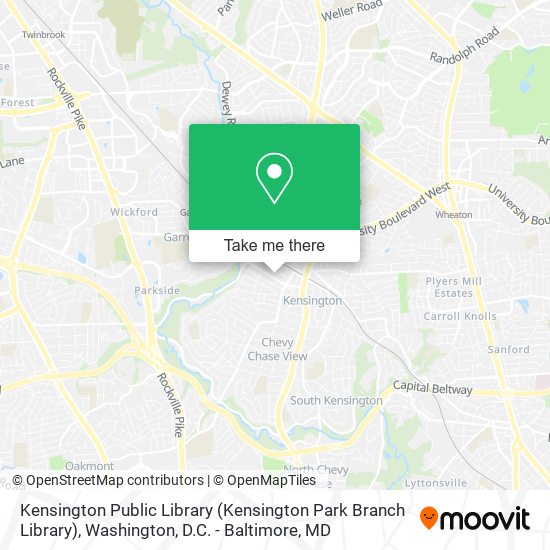 Mapa de Kensington Public Library (Kensington Park Branch Library)