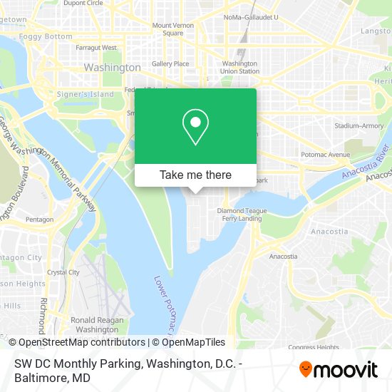 SW DC Monthly Parking map