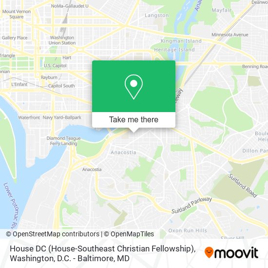 House DC (House-Southeast Christian Fellowship) map