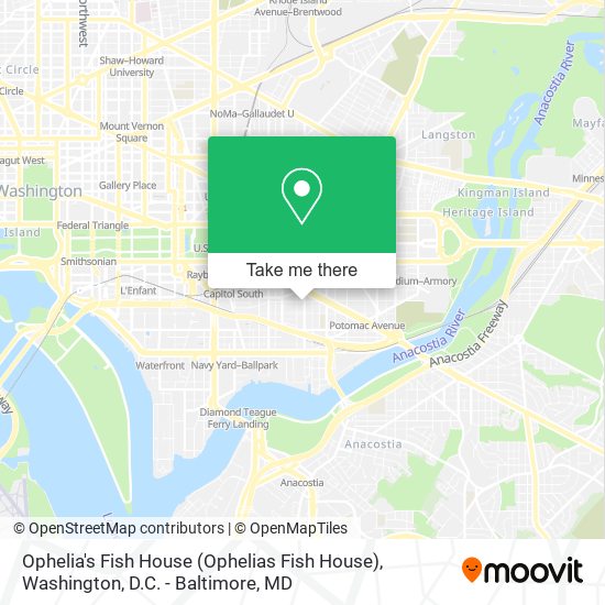 Ophelia's Fish House (Ophelias Fish House) map