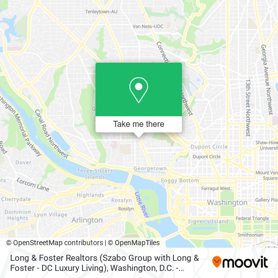 Mapa de Long & Foster Realtors (Szabo Group with Long & Foster - DC Luxury Living)