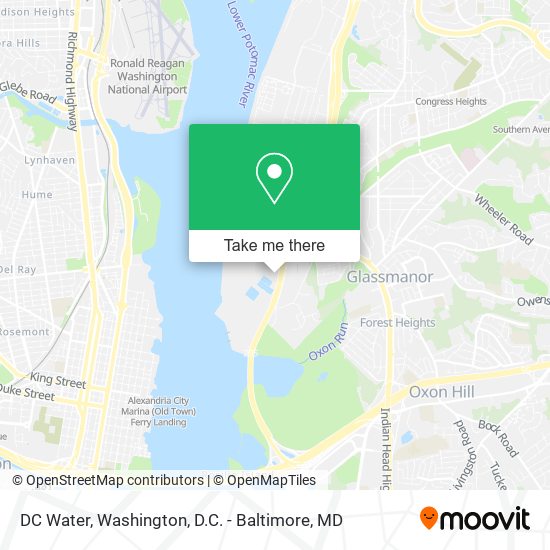 DC Water map