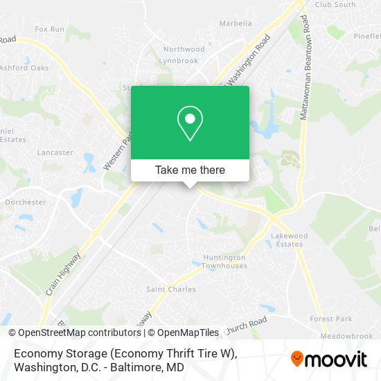 Mapa de Economy Storage (Economy Thrift Tire W)