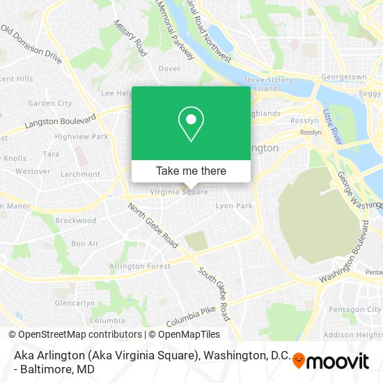 Aka Arlington (Aka Virginia Square) map
