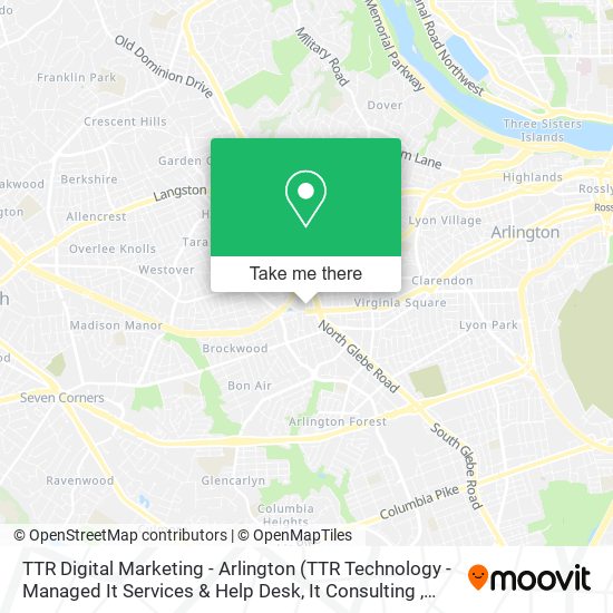 TTR Digital Marketing - Arlington map