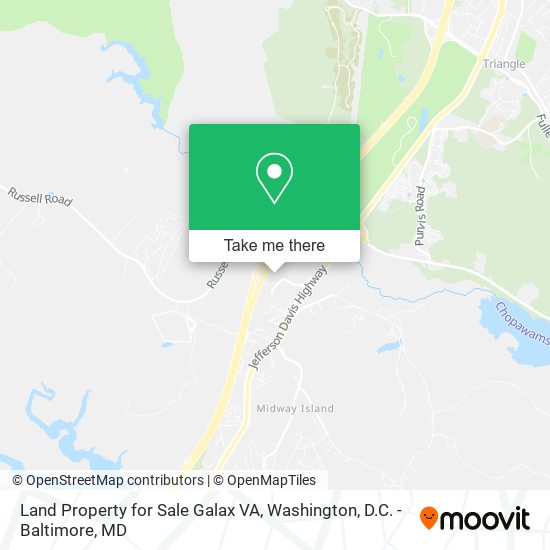 Land Property for Sale Galax VA map