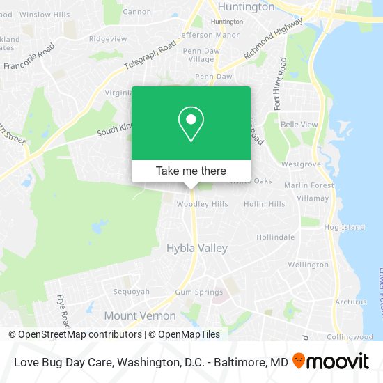 Love Bug Day Care map