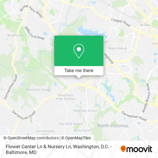 Mapa de Flower Center Ln & Nursery Ln