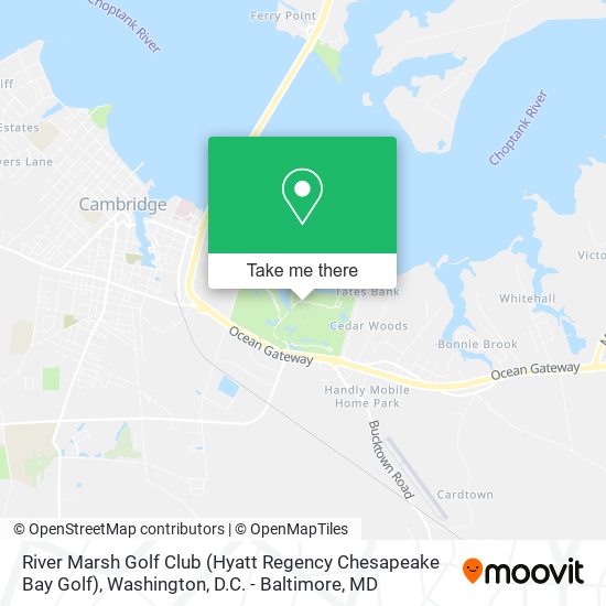 River Marsh Golf Club (Hyatt Regency Chesapeake Bay Golf) map