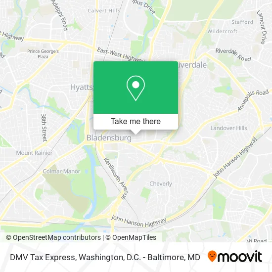 DMV Tax Express map