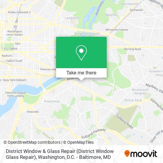 District Window & Glass Repair map