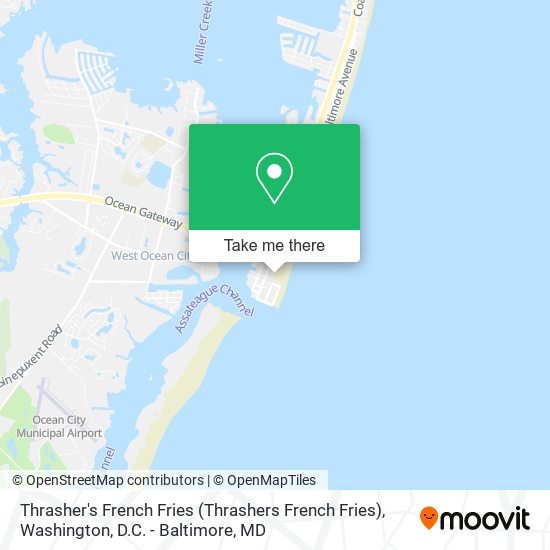 Thrasher's French Fries (Thrashers French Fries) map