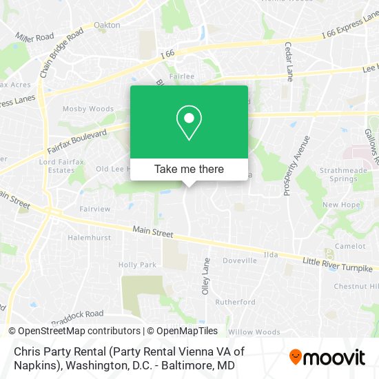 Chris Party Rental (Party Rental Vienna VA of Napkins) map