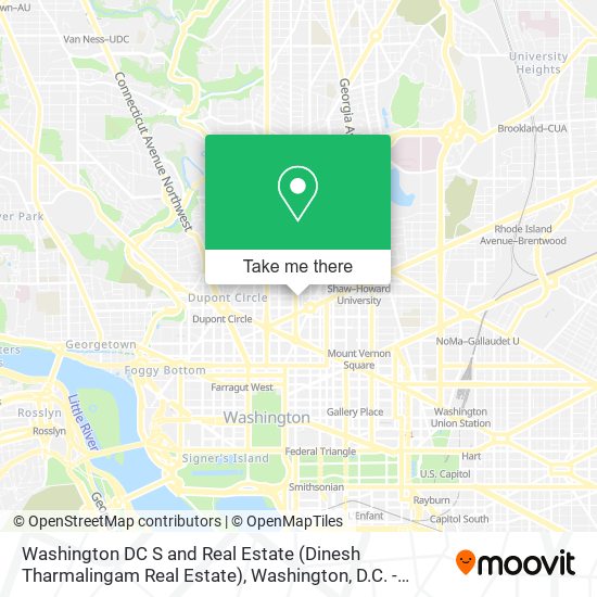 Washington DC S and Real Estate (Dinesh Tharmalingam Real Estate) map