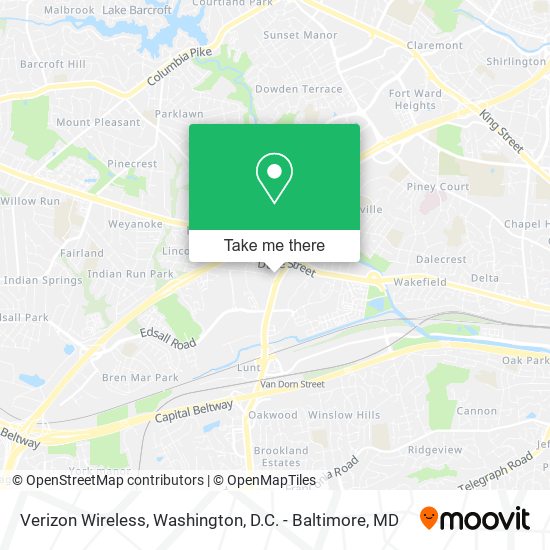 Verizon Wireless map