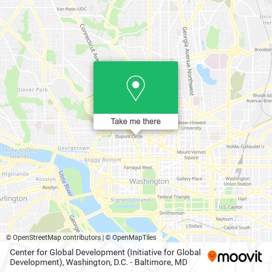 Center for Global Development map