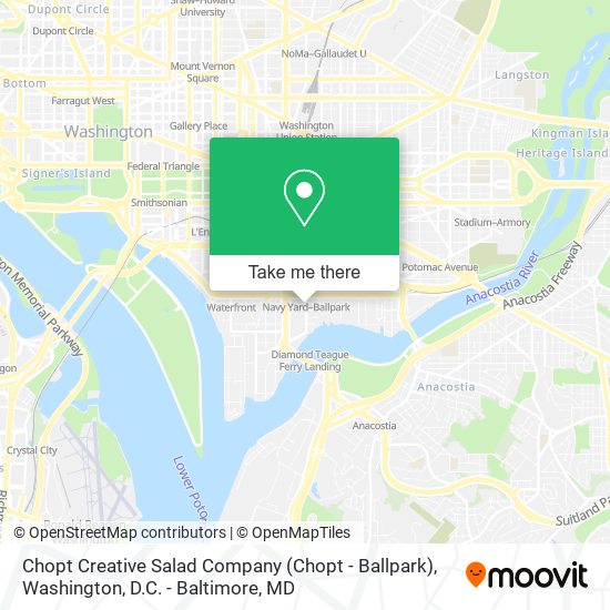 Chopt Creative Salad Company (Chopt - Ballpark) map