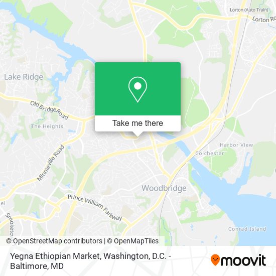 Mapa de Yegna Ethiopian Market