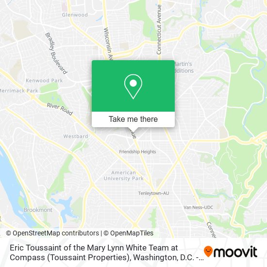 Mapa de Eric Toussaint of the Mary Lynn White Team at Compass (Toussaint Properties)