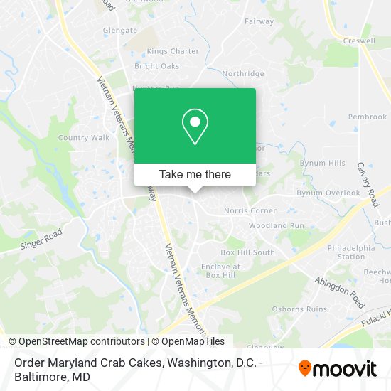Order Maryland Crab Cakes map
