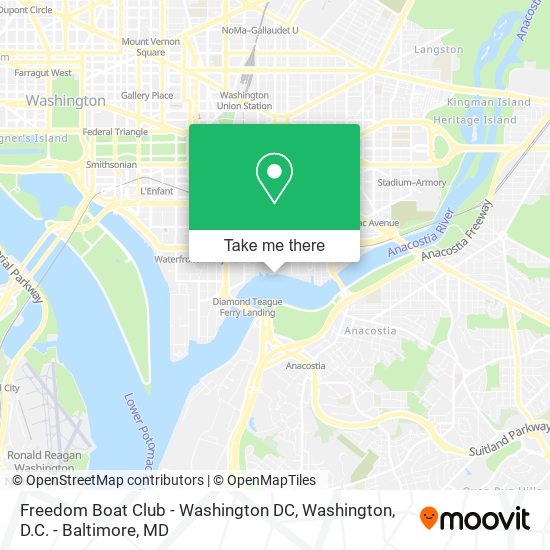 Mapa de Freedom Boat Club - Washington DC