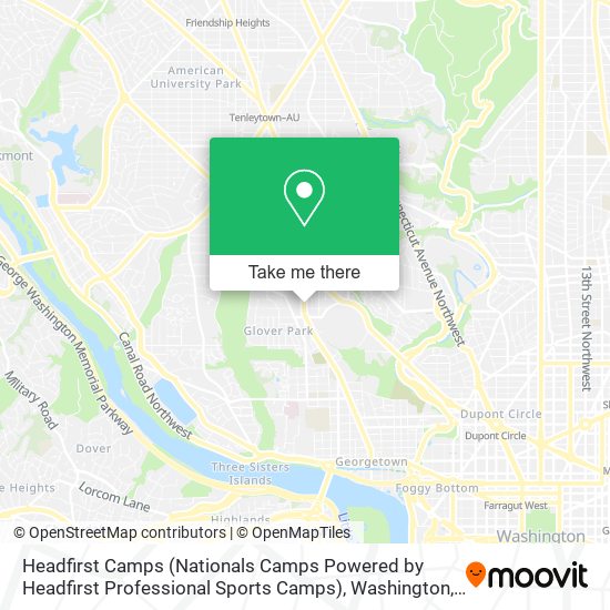 Headfirst Camps (Nationals Camps Powered by Headfirst Professional Sports Camps) map