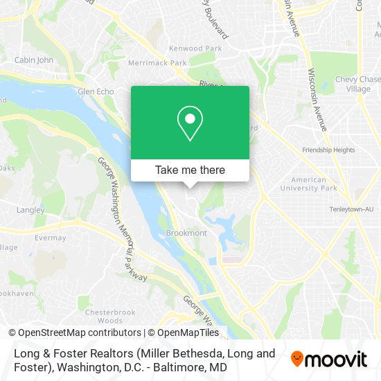 Long & Foster Realtors (Miller Bethesda, Long and Foster) map