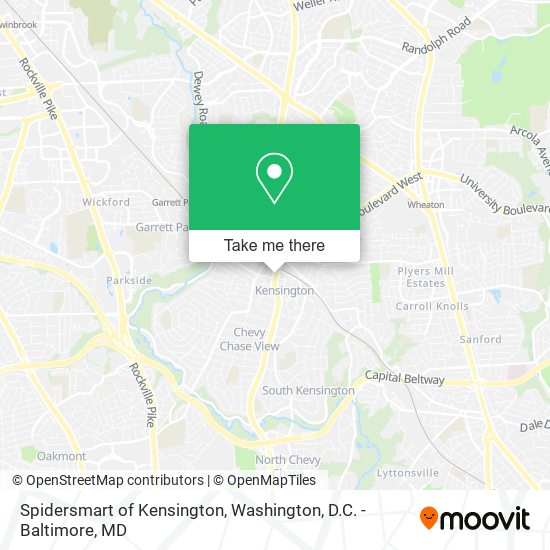 Mapa de Spidersmart of Kensington