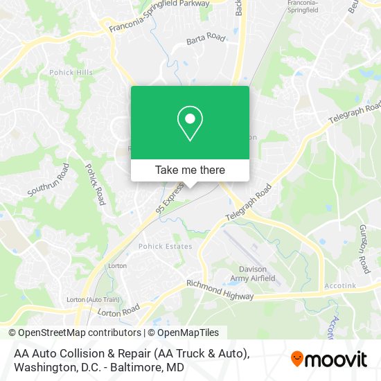 AA Auto Collision & Repair (AA Truck & Auto) map