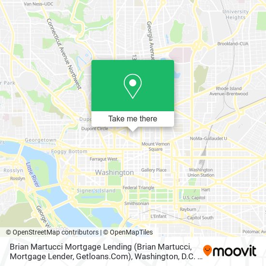 Mapa de Brian Martucci Mortgage Lending (Brian Martucci, Mortgage Lender, Getloans.Com)