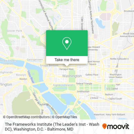 The Frameworks Institute (The Leader's Inst - Wash DC) map