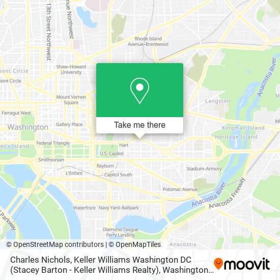 Mapa de Charles Nichols, Keller Williams Washington DC (Stacey Barton - Keller Williams Realty)