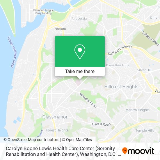 Mapa de Carolyn Boone Lewis Health Care Center (Serenity Rehabilitation and Health Center)