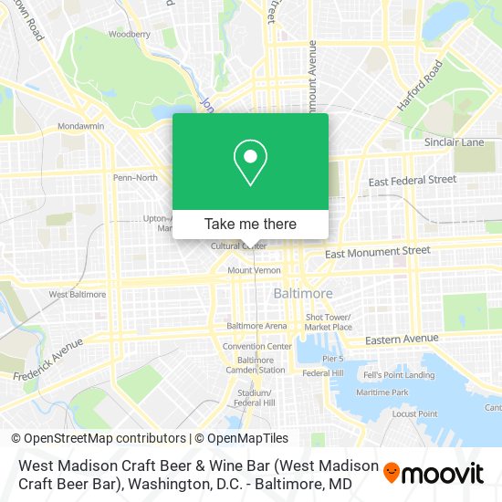 West Madison Craft Beer & Wine Bar map