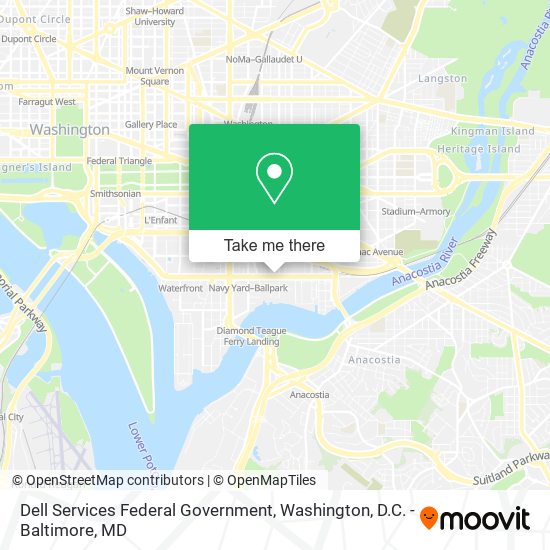 Dell Services Federal Government map
