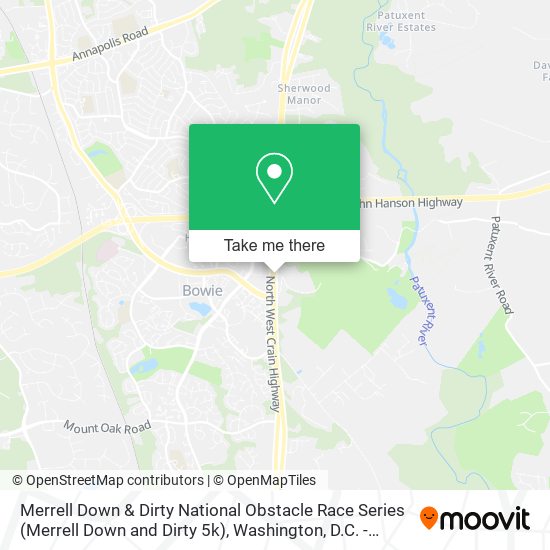 Merrell Down & Dirty National Obstacle Race Series (Merrell Down and Dirty 5k) map