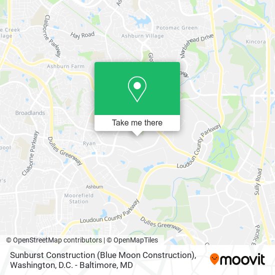 Sunburst Construction (Blue Moon Construction) map