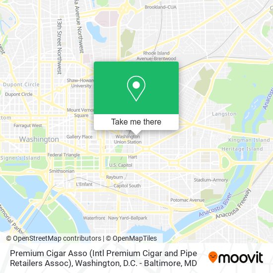 Mapa de Premium Cigar Asso (Intl Premium Cigar and Pipe Retailers Assoc)