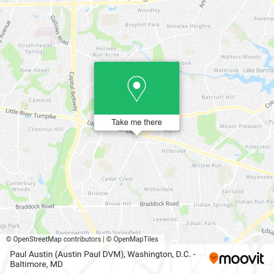 Paul Austin (Austin Paul DVM) map