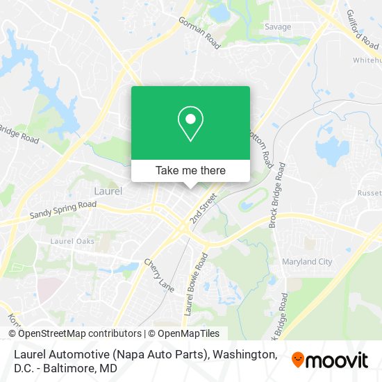 Laurel Automotive (Napa Auto Parts) map