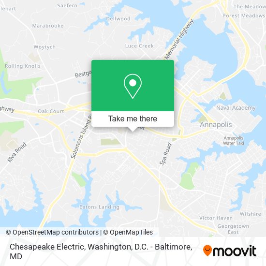 Mapa de Chesapeake Electric