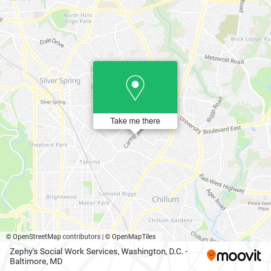 Zephy's Social Work Services map