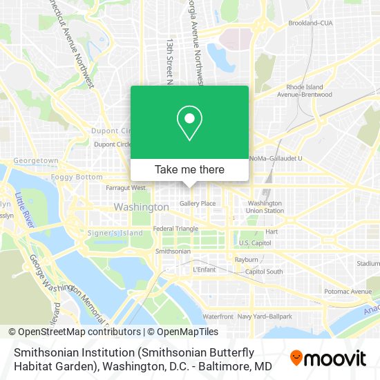 Smithsonian Institution (Smithsonian Butterfly Habitat Garden) map
