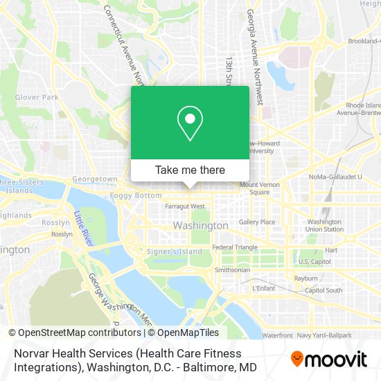 Mapa de Norvar Health Services (Health Care Fitness Integrations)