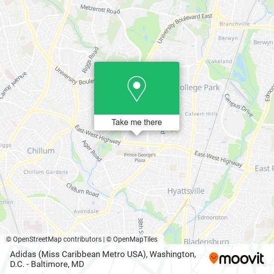 Mapa de Adidas (Miss Caribbean Metro USA)