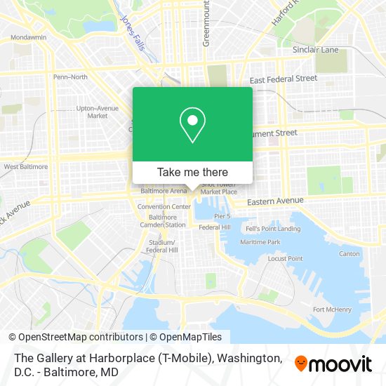 The Gallery at Harborplace (T-Mobile) map