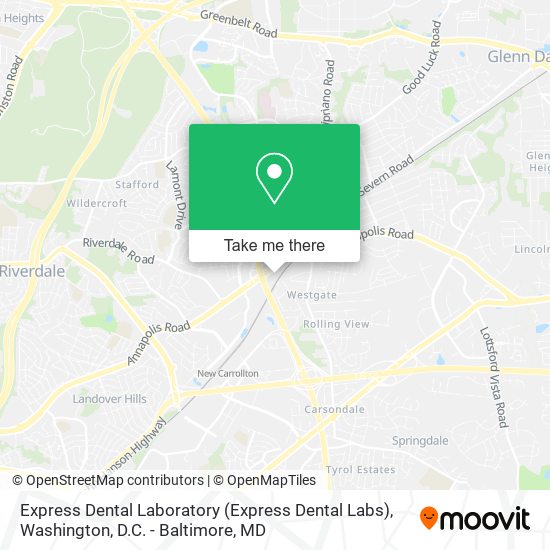 Mapa de Express Dental Laboratory (Express Dental Labs)