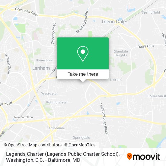 Mapa de Legends Charter (Legends Public Charter School)